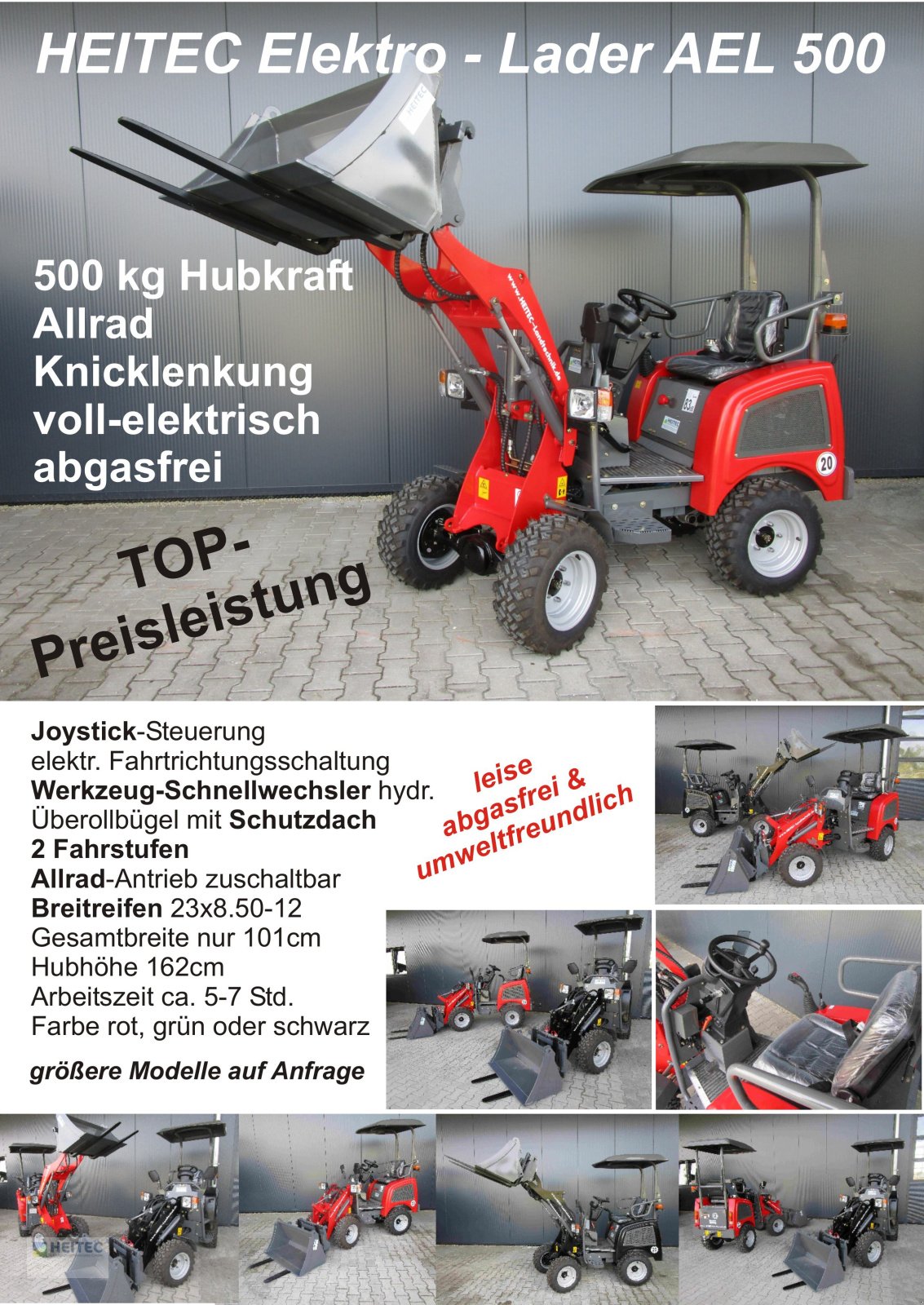 Hoflader tip Heitec Elektro-Hoflader 500, Neumaschine in Kirchdorf (Poză 4)