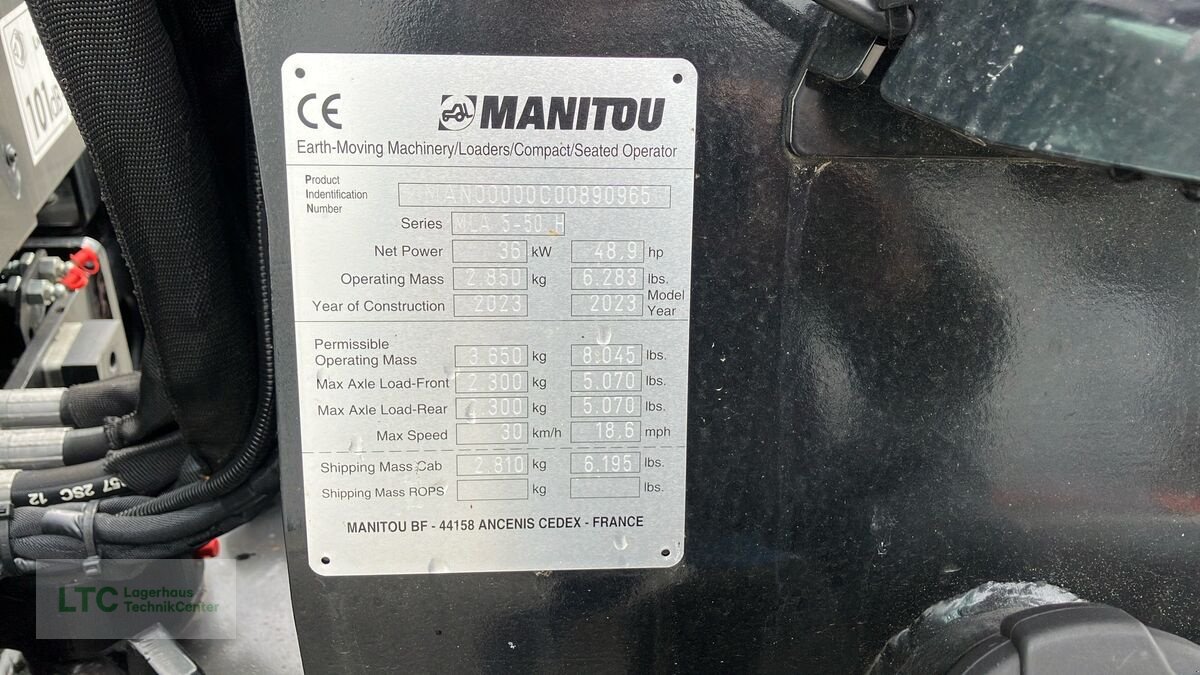 Hoflader des Typs Manitou MLA 5-50 H, Vorführmaschine in Redlham (Bild 18)