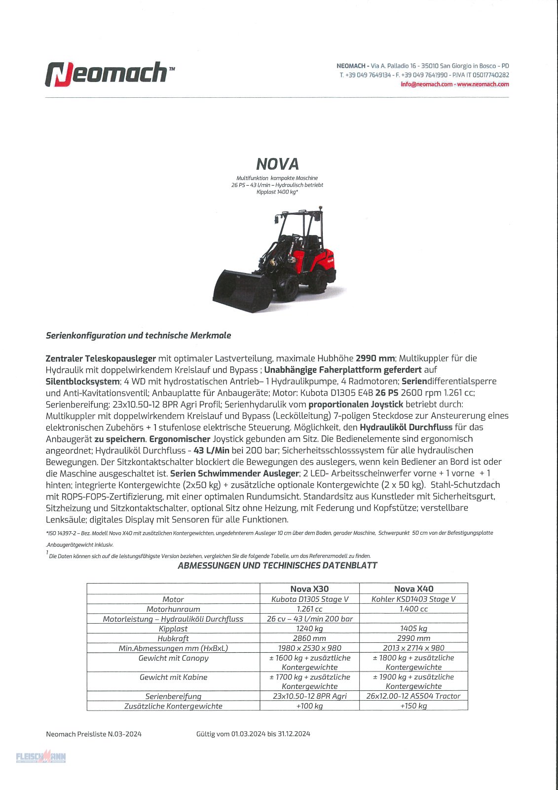 Hoflader del tipo Neomach Nova X30, Neumaschine en Landau/Isar  (Imagen 2)
