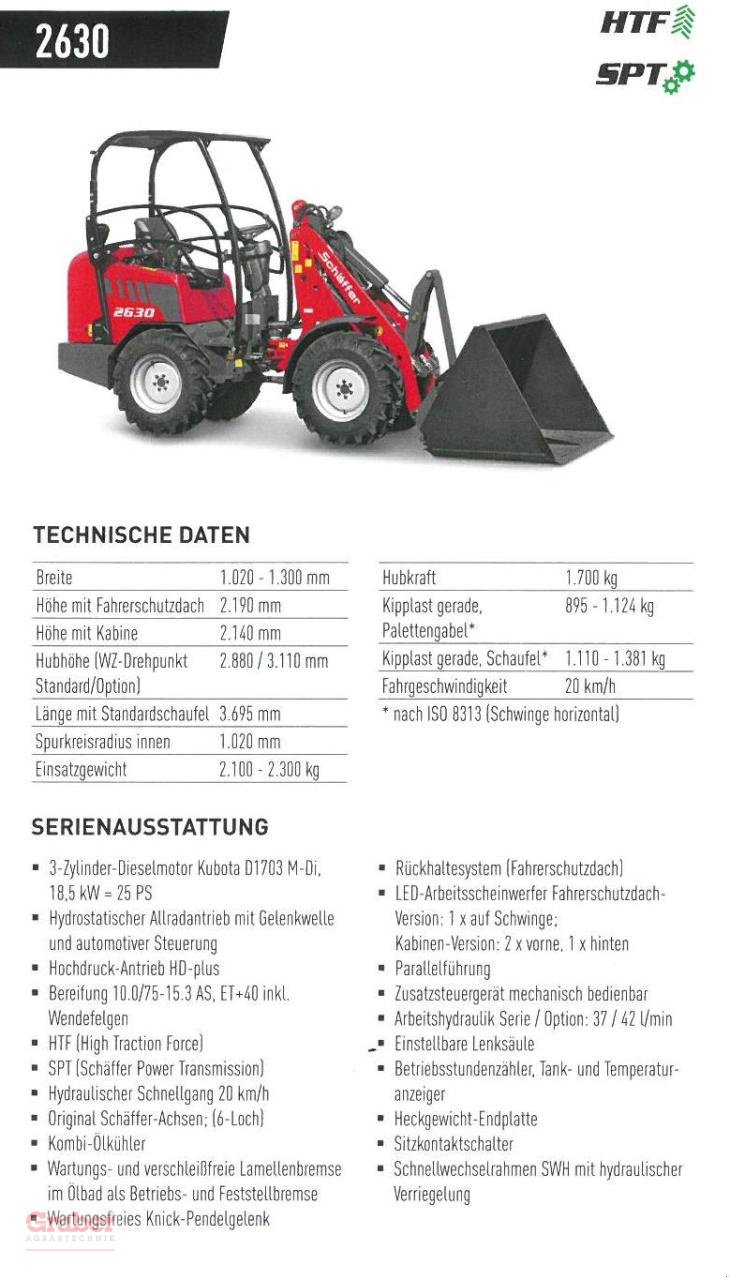 Hoflader van het type Schäffer 2630 Black Edition, Neumaschine in Elsnig (Foto 5)