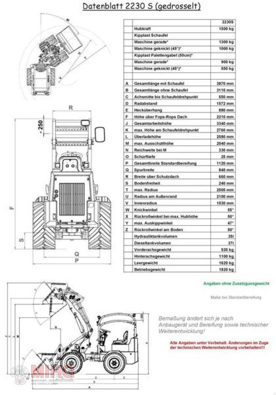 Hoflader del tipo Sonstige THALER 2230, Neumaschine In Dummerstorf OT Petschow (Immagine 4)