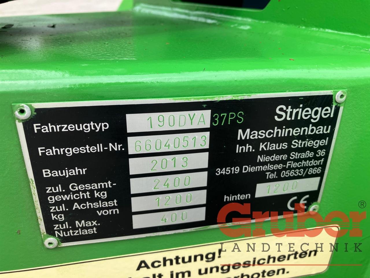 Hoflader Türe ait Striegel UNI 190 DY/A, Gebrauchtmaschine içinde Ampfing (resim 6)