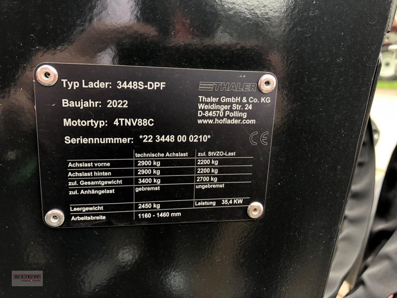 Hoflader typu Thaler 3448 S, Neumaschine v Tuntenhausen (Obrázok 11)