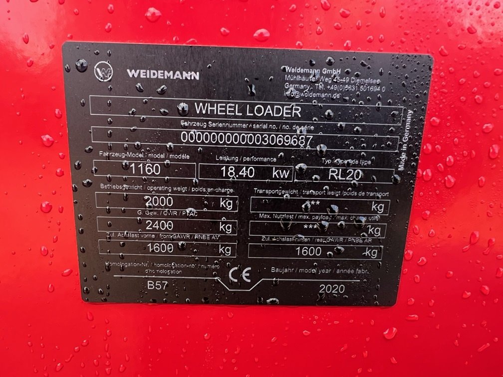 Hoflader typu Weidemann  1160 Hoflader **neuwertiger Zustand**, Gebrauchtmaschine w Bramsche (Zdjęcie 13)