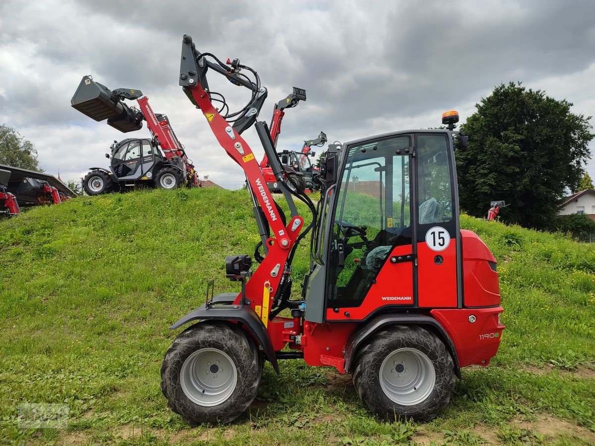 Hoflader Türe ait Weidemann  1190e Elektro mit Kabine, Neumaschine içinde Burgkirchen (resim 1)