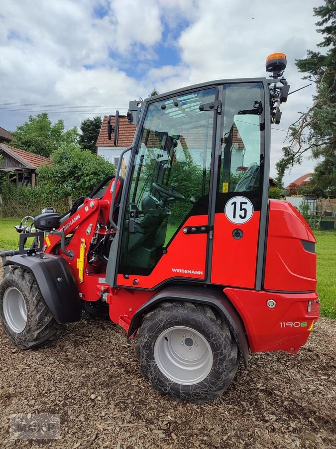 Hoflader Türe ait Weidemann  1190e Elektro mit Kabine, Neumaschine içinde Burgkirchen (resim 14)