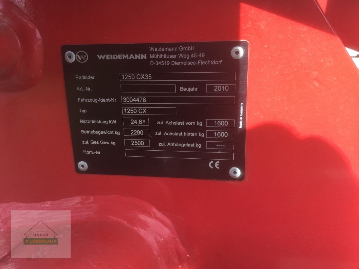 Hoflader типа Weidemann  1255 SKA - CX 35 Neuer Motor, Gebrauchtmaschine в Engerwitzdorf (Фотография 12)