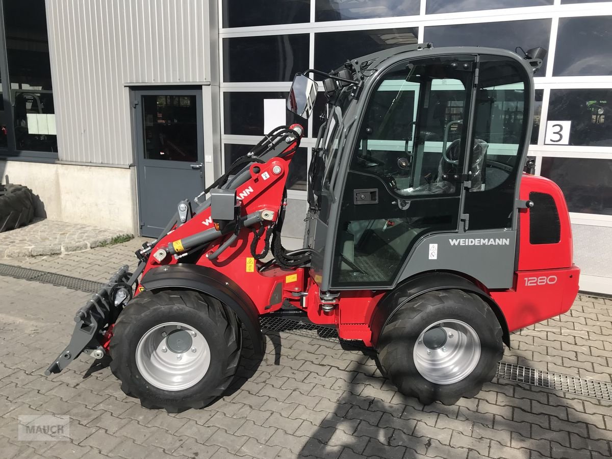 Hoflader del tipo Weidemann  1280 Kabine, Neumaschine In Burgkirchen (Immagine 11)