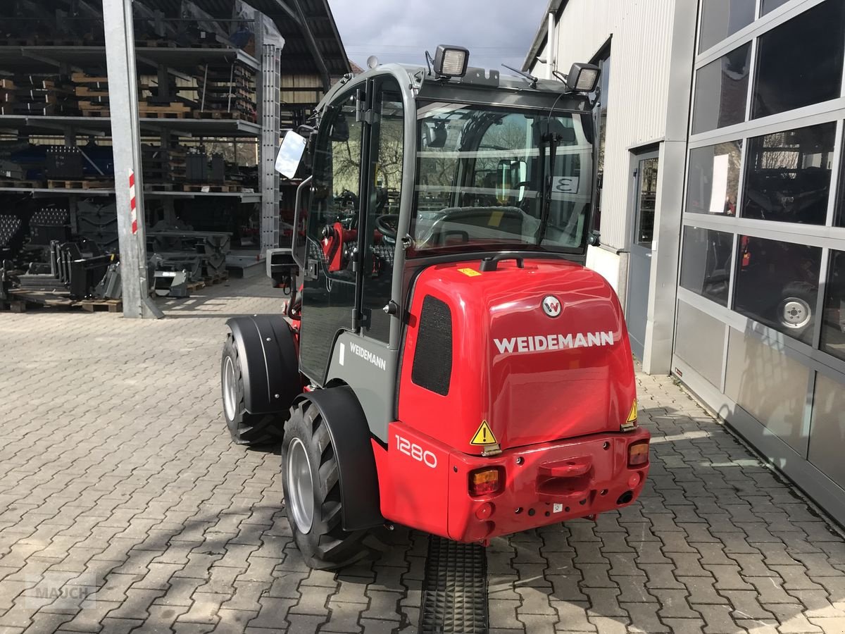 Hoflader Türe ait Weidemann  1280 mit Kabine, Neumaschine içinde Burgkirchen (resim 23)