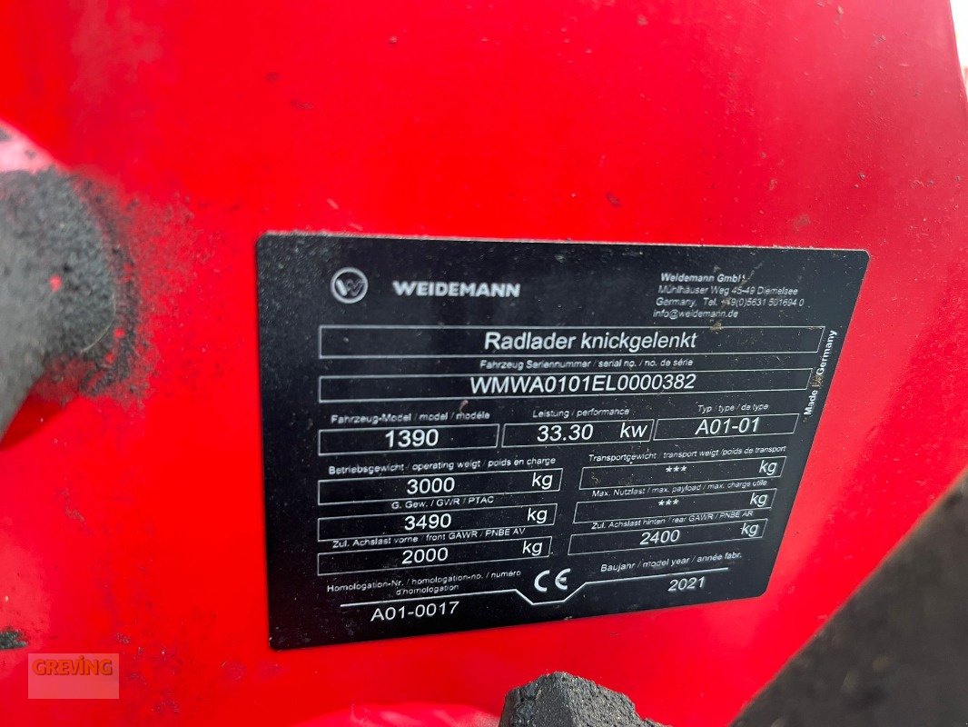 Hoflader του τύπου Weidemann  1390, Gebrauchtmaschine σε Heiden (Φωτογραφία 13)