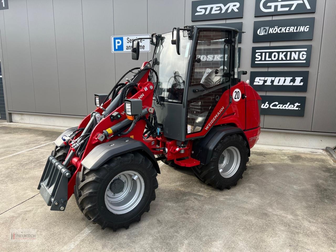 Hoflader van het type Weidemann  1390, Neumaschine in Delbrück-Westenholz (Foto 1)