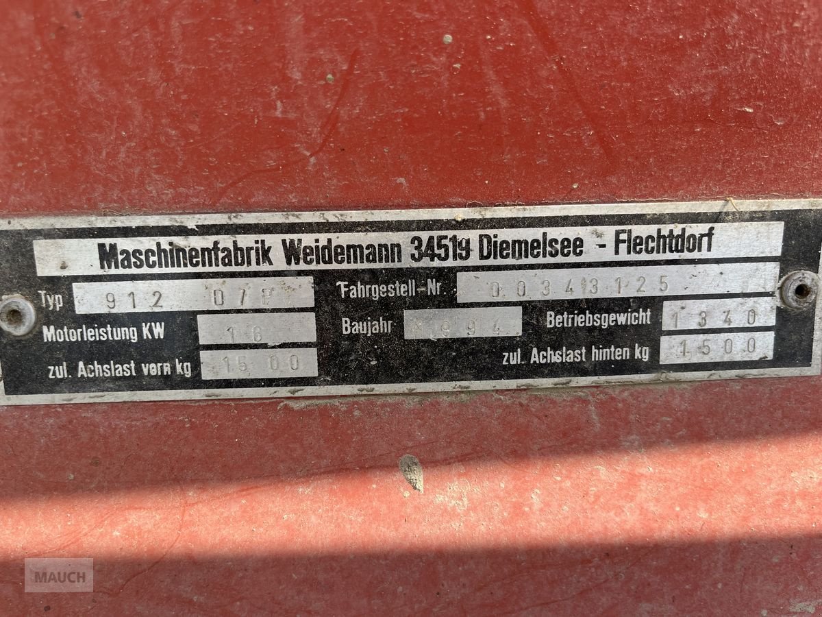 Hoflader des Typs Weidemann  912 D/P 3 Zylinder mit Schaufel, Gebrauchtmaschine in Burgkirchen (Bild 2)