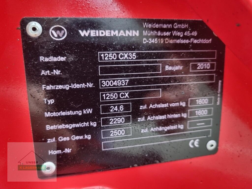 Hoflader του τύπου Weidemann  WM 1255 CX 35, Gebrauchtmaschine σε St. Michael (Φωτογραφία 12)