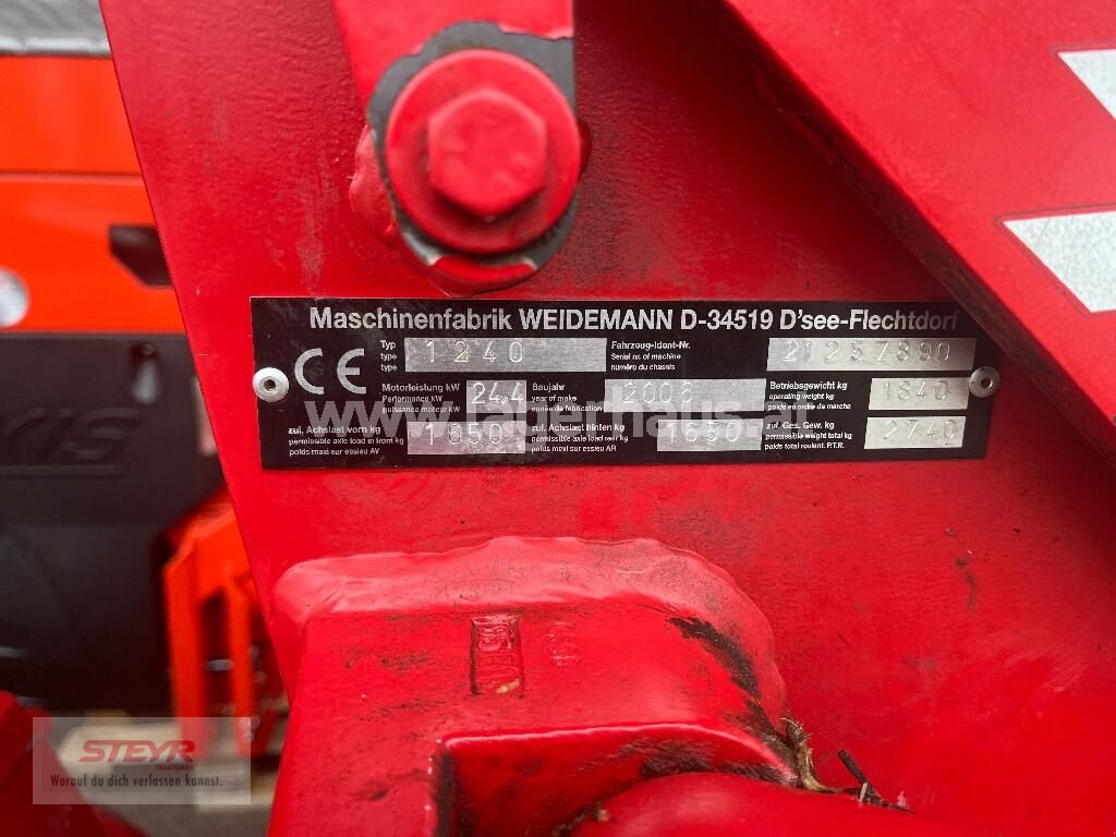 Hoflader от тип Weidemann  WM1240, GEPFLEGTER ZUSTAND, Gebrauchtmaschine в Kilb (Снимка 7)