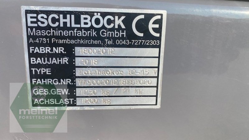 Holzhacker & Holzhäcksler du type Eschlböck Biber 2-15 V, Gebrauchtmaschine en Klingenthal (Photo 15)