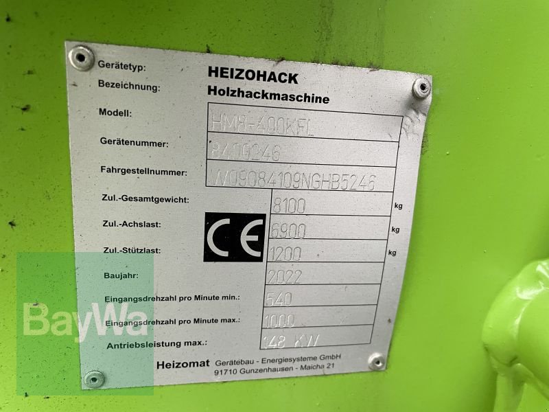 Holzhacker & Holzhäcksler tip Heizomat HEIZOHACK HM 8-400 K, Gebrauchtmaschine in Bamberg (Poză 12)