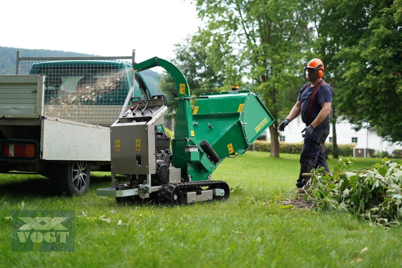 Holzhacker & Holzhäcksler del tipo HS 100 MX PRO Holzhäcksler mit Benzinmotor und Kettenfahrwerk, Neumaschine In Schmallenberg (Immagine 10)