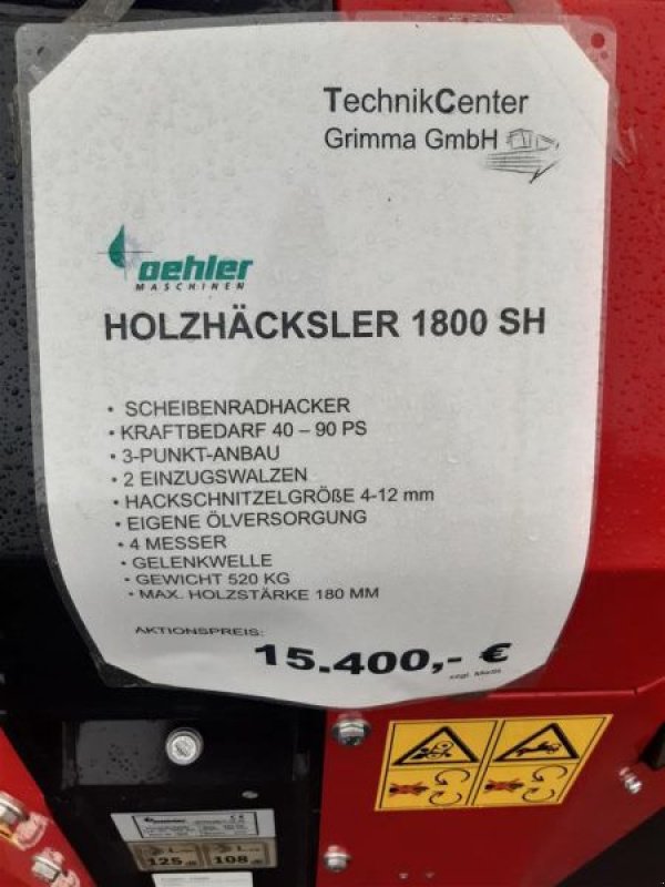 Holzhacker & Holzhäcksler του τύπου Oehler HOLZHÄCKSLER OL 1800 SH, Neumaschine σε Plessa (Φωτογραφία 13)