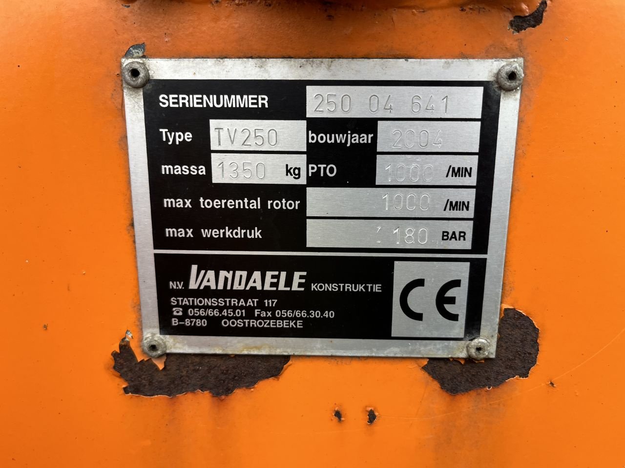 Holzhacker & Holzhäcksler du type Sonstige Vandaele TV250, Gebrauchtmaschine en Klarenbeek (Photo 5)