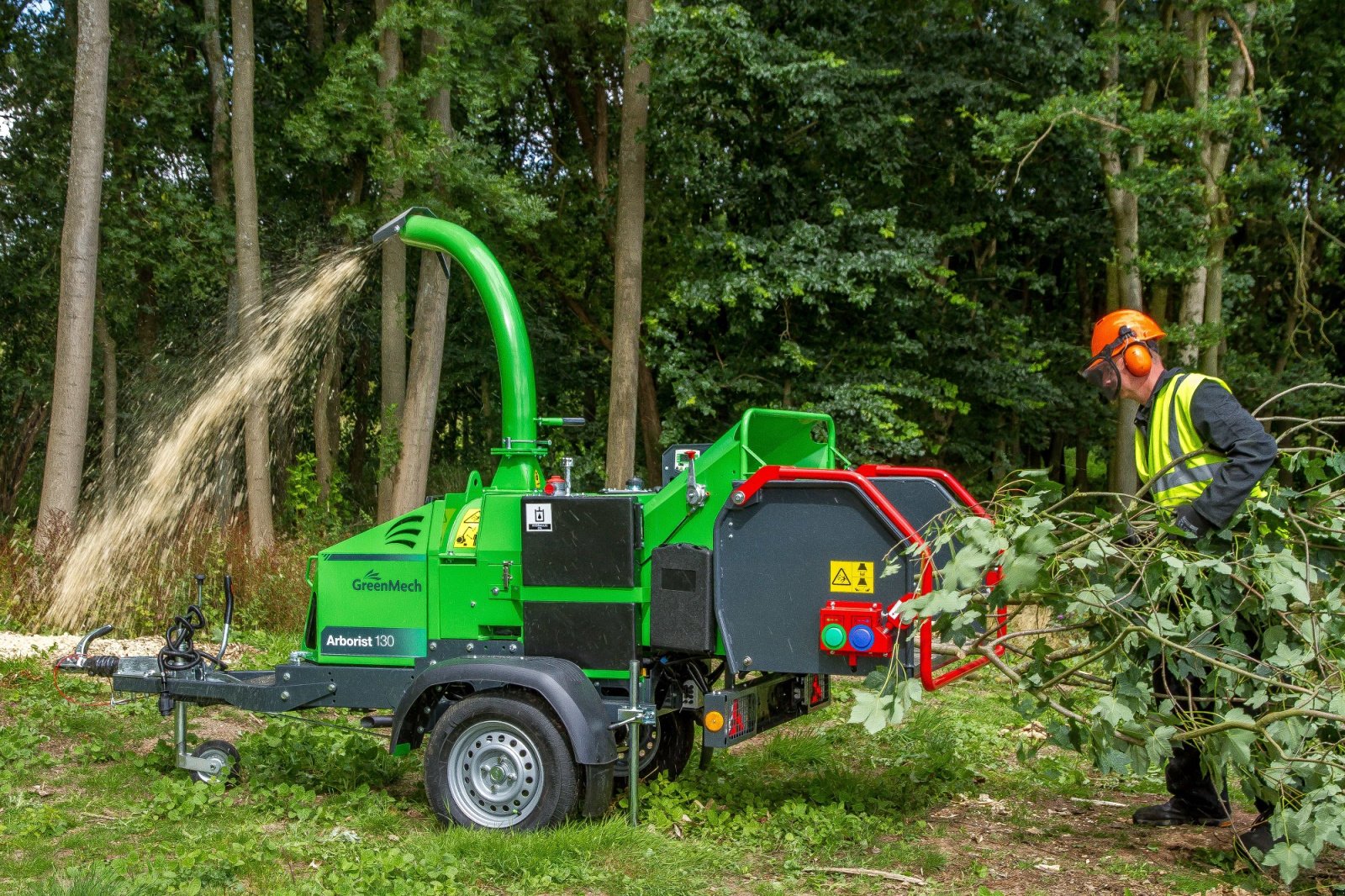 Holzhäcksler & Buschhacker tipa GreenMech Arborist130, Mietmaschine u Olpe (Slika 3)