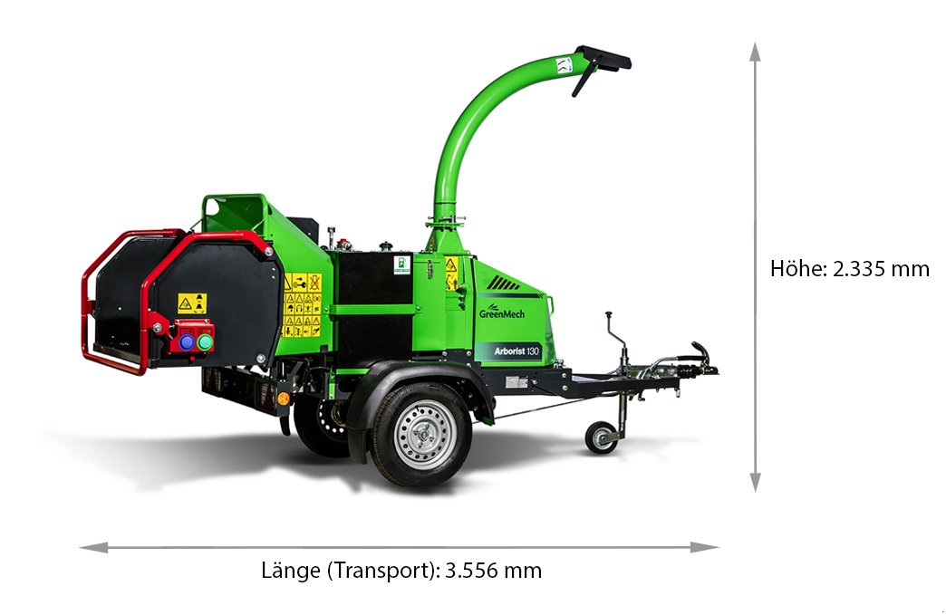 Holzhäcksler & Buschhacker tip GreenMech Arborist130, Mietmaschine in Olpe (Poză 4)