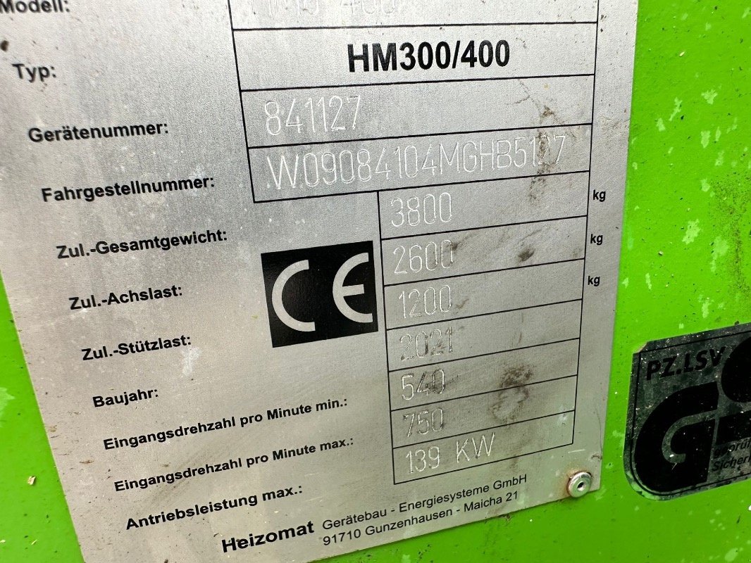 Holzhäcksler & Buschhacker tipa Heizohack HM 8-400, Gebrauchtmaschine u Liebenwalde (Slika 13)