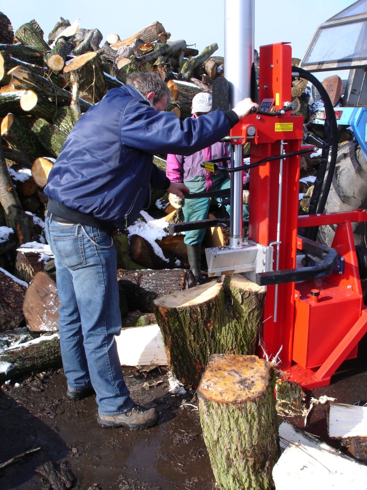 Holzspalter tipa Amros Horizontaal en verticaal, Neumaschine u Grou (Slika 4)