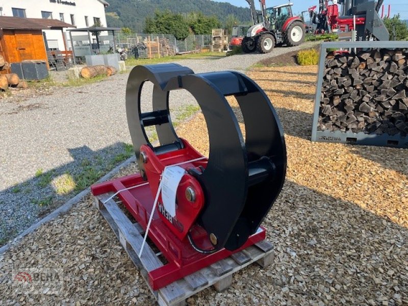 Holzspalter van het type BEHA Spaltzange 25 Tonnen Spaltkraft mit Grundständer, Ausstellungsmaschine, neuwertig, Gebrauchtmaschine in Steinach (Foto 2)