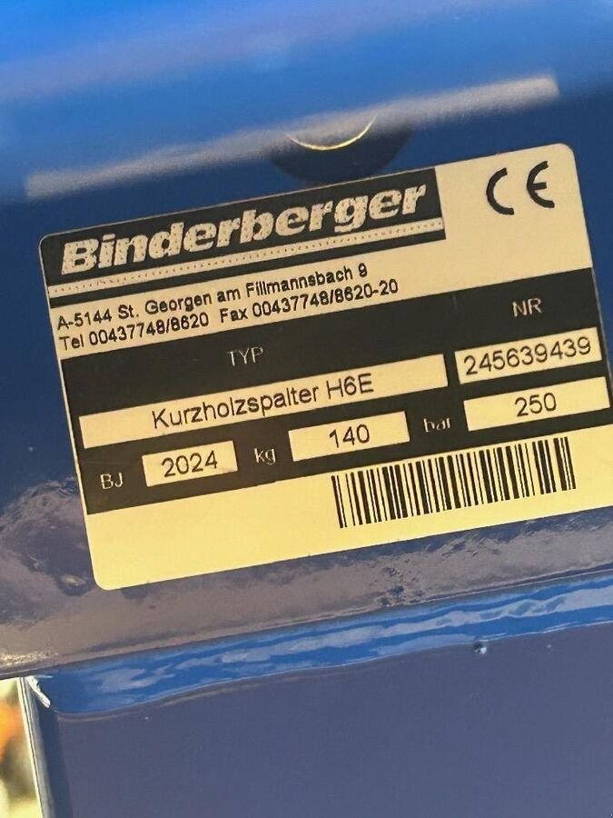 Holzspalter a típus Binderberger H6 E, Neumaschine ekkor: Pasching (Kép 4)