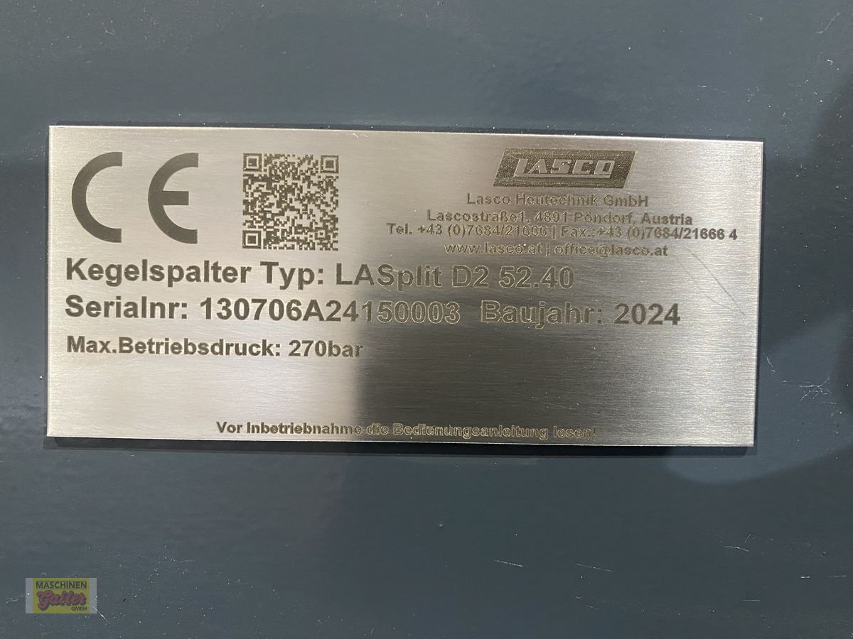 Holzspalter tip Lasco Kegelspalter LASplit D2 52.40, Neumaschine in Kötschach (Poză 11)