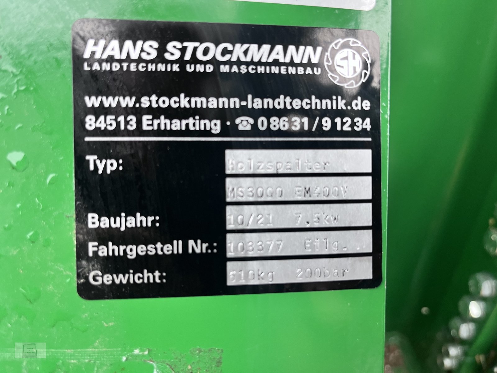 Holzspalter του τύπου Stockmann MS3000 E, Gebrauchtmaschine σε Gross-Bieberau (Φωτογραφία 6)