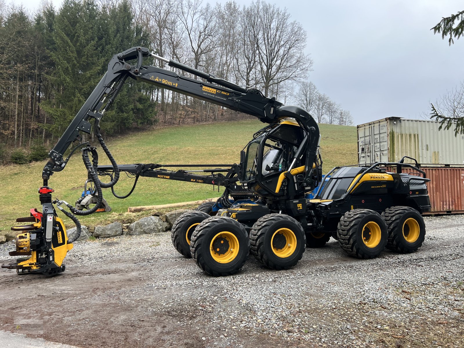 Holzvollernter Türe ait Ponsse Scorpion King, Gebrauchtmaschine içinde Windberg (resim 3)