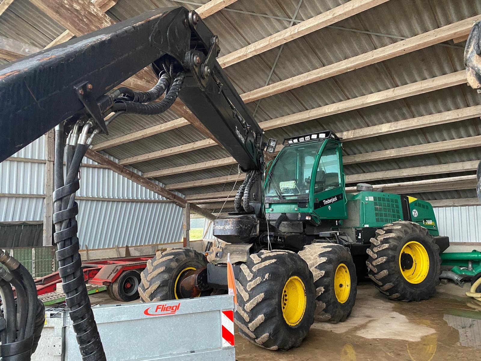 Holzvollernter van het type Timberjack 1470D, Gebrauchtmaschine in Lehrberg  (Foto 1)