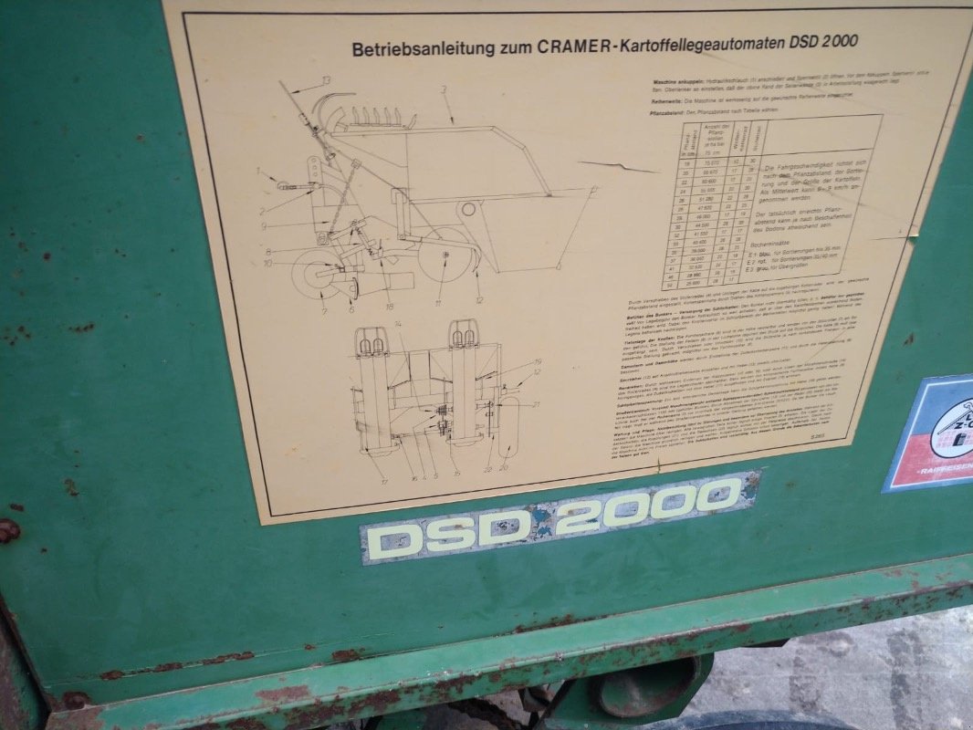 Kartoffellegemaschine типа Cramer DSD 2000, Gebrauchtmaschine в Liebenwalde (Фотография 8)