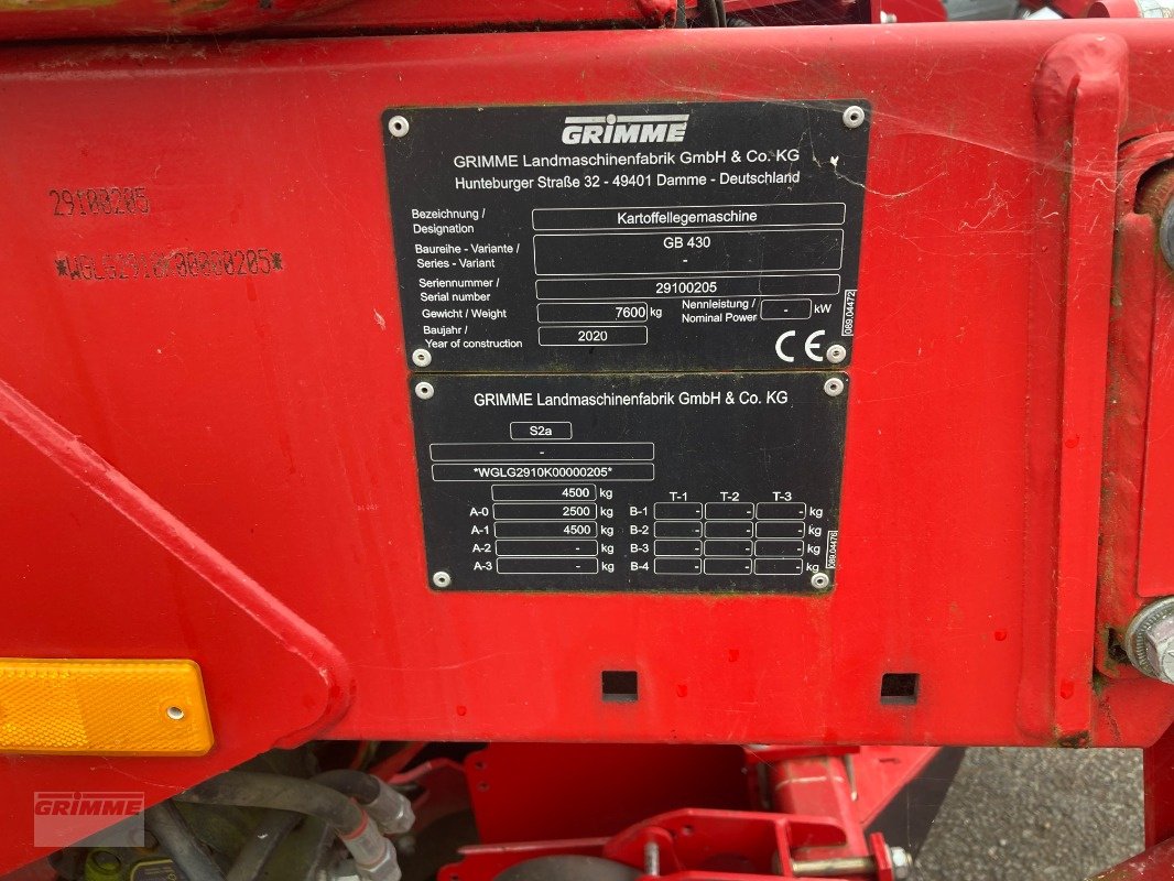 Kartoffellegemaschine Türe ait Grimme GB 430, Gebrauchtmaschine içinde Boston (resim 13)