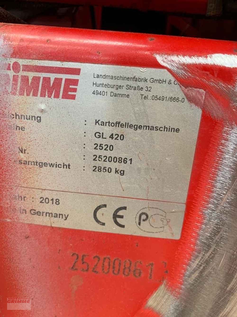 Kartoffellegemaschine typu Grimme GL 420, Gebrauchtmaschine w Roeselare (Zdjęcie 3)