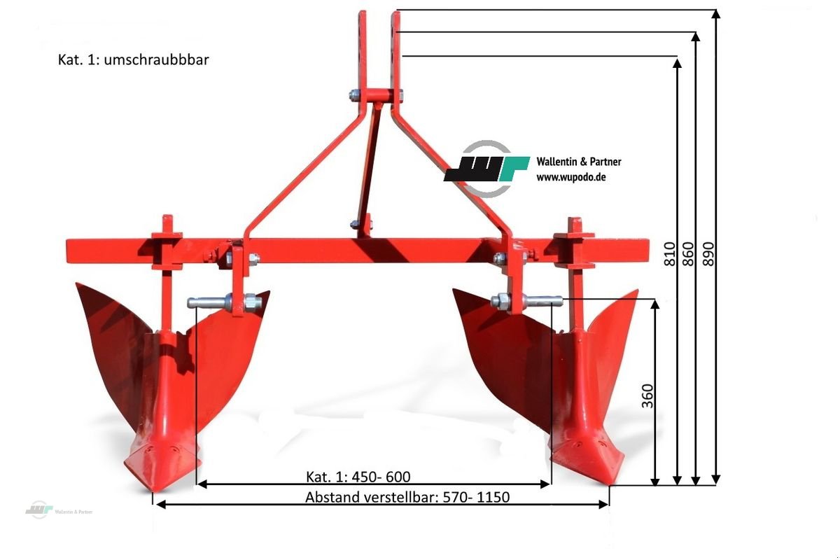 Kartoffelpflegetechnik typu Sonstige Kartoffelhäufler 2 Segmente, Neumaschine v Wesenberg (Obrázek 2)