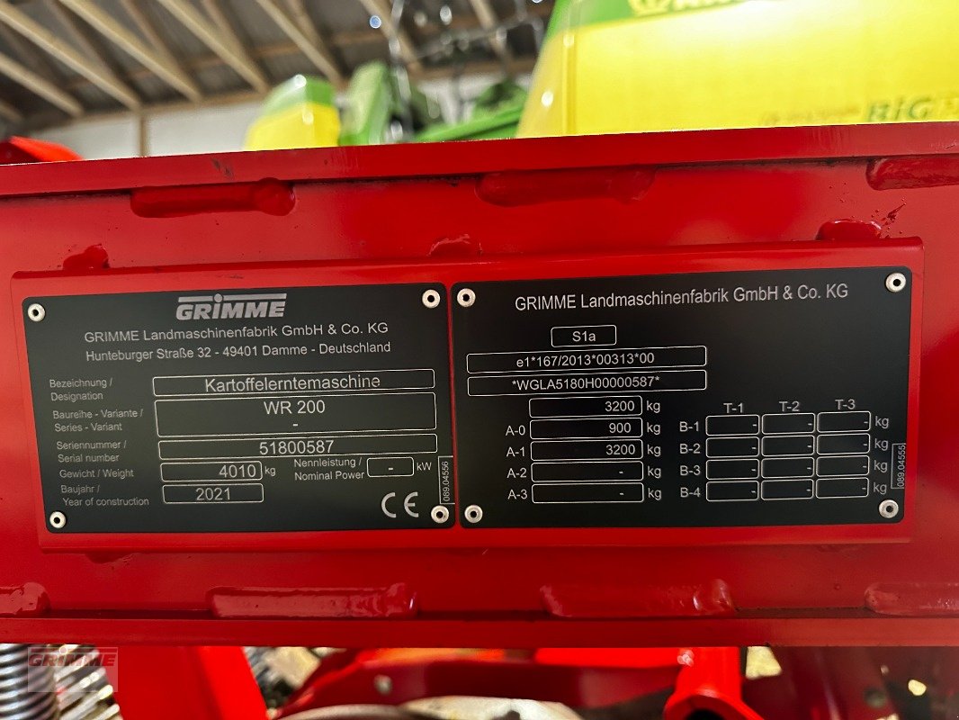 Kartoffelroder Türe ait Grimme WR-200-CDW, Gebrauchtmaschine içinde Rødkærsbro (resim 7)