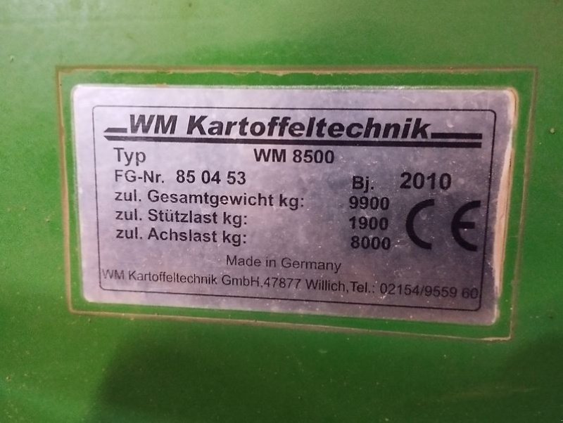 Kartoffelroder του τύπου WM Kartoffeltechnik WM 8500, Gebrauchtmaschine σε Eppingen (Φωτογραφία 5)