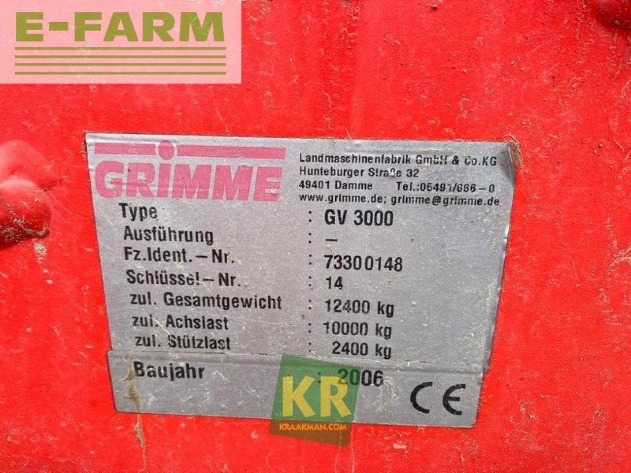 Kartoffelvollernter του τύπου Grimme gv 3000 #28600, Gebrauchtmaschine σε STEENBERGEN (Φωτογραφία 15)