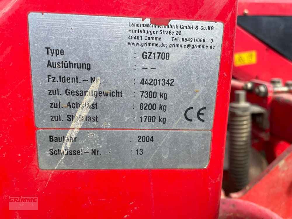 Kartoffelvollernter tipa Grimme GZ 1700 DLS, Gebrauchtmaschine u Roeselare (Slika 6)