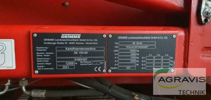 Kartoffelvollernter του τύπου Grimme SE 150-60 UB, Gebrauchtmaschine σε Nienburg (Φωτογραφία 12)