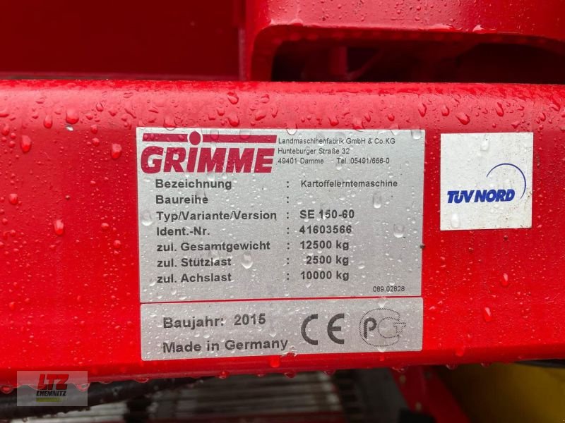 Kartoffelvollernter des Typs Grimme SE 150-60, Gebrauchtmaschine in Hartmannsdorf (Bild 25)