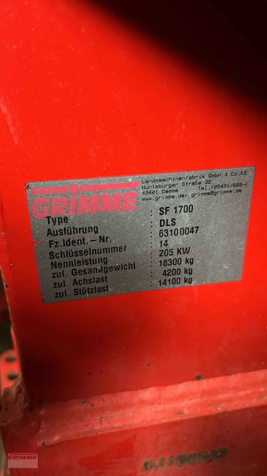 Kartoffelvollernter des Typs Grimme SF 1700 DLS, Gebrauchtmaschine in Co.Dublin (Bild 20)