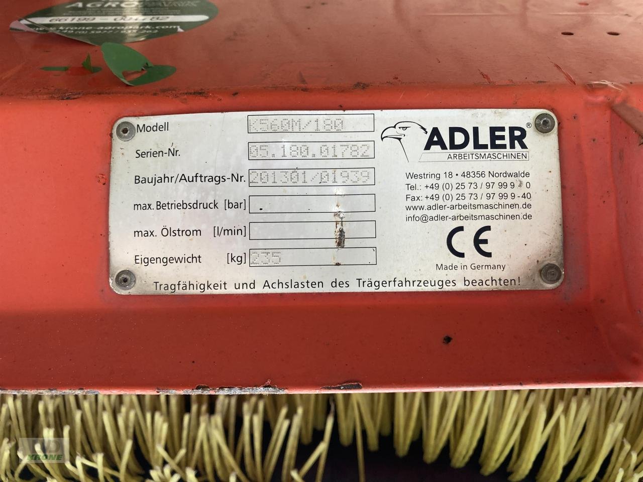 Kehrmaschine za tip Adler Arbeitsmaschinen K560M, Gebrauchtmaschine u Spelle (Slika 5)