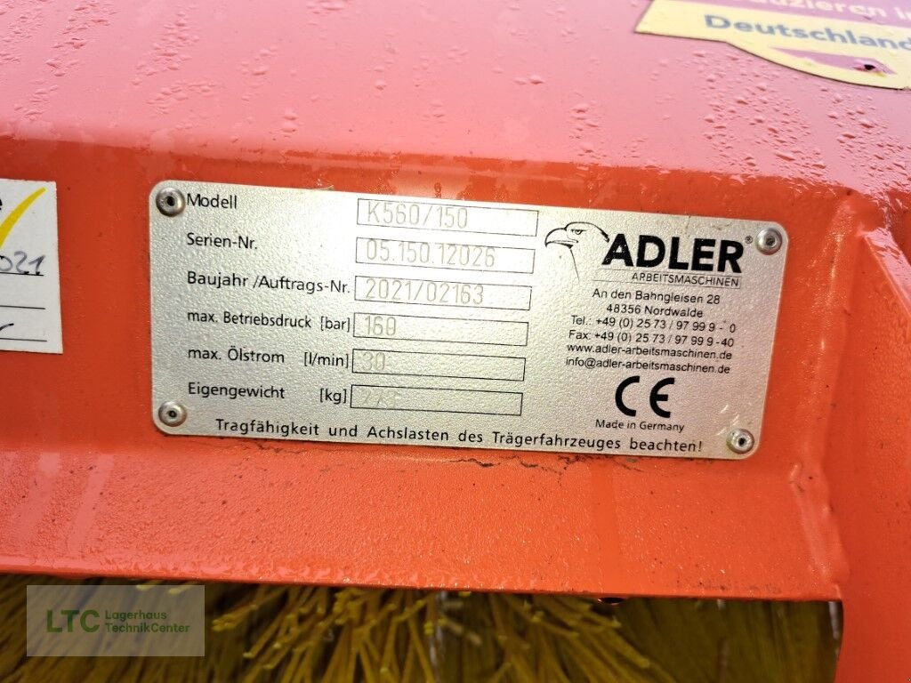 Kehrmaschine tip Adler Arbeitsmaschinen Kehrmaschine 150cm, Gebrauchtmaschine in Redlham (Poză 8)