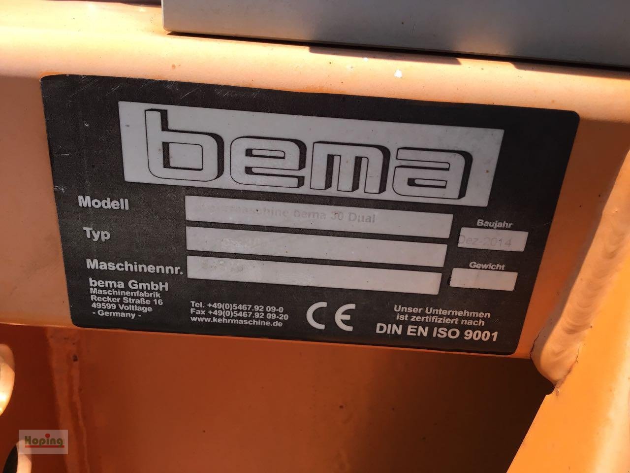 Kehrmaschine tipa Bema 30 Dual, Gebrauchtmaschine u Bakum (Slika 6)