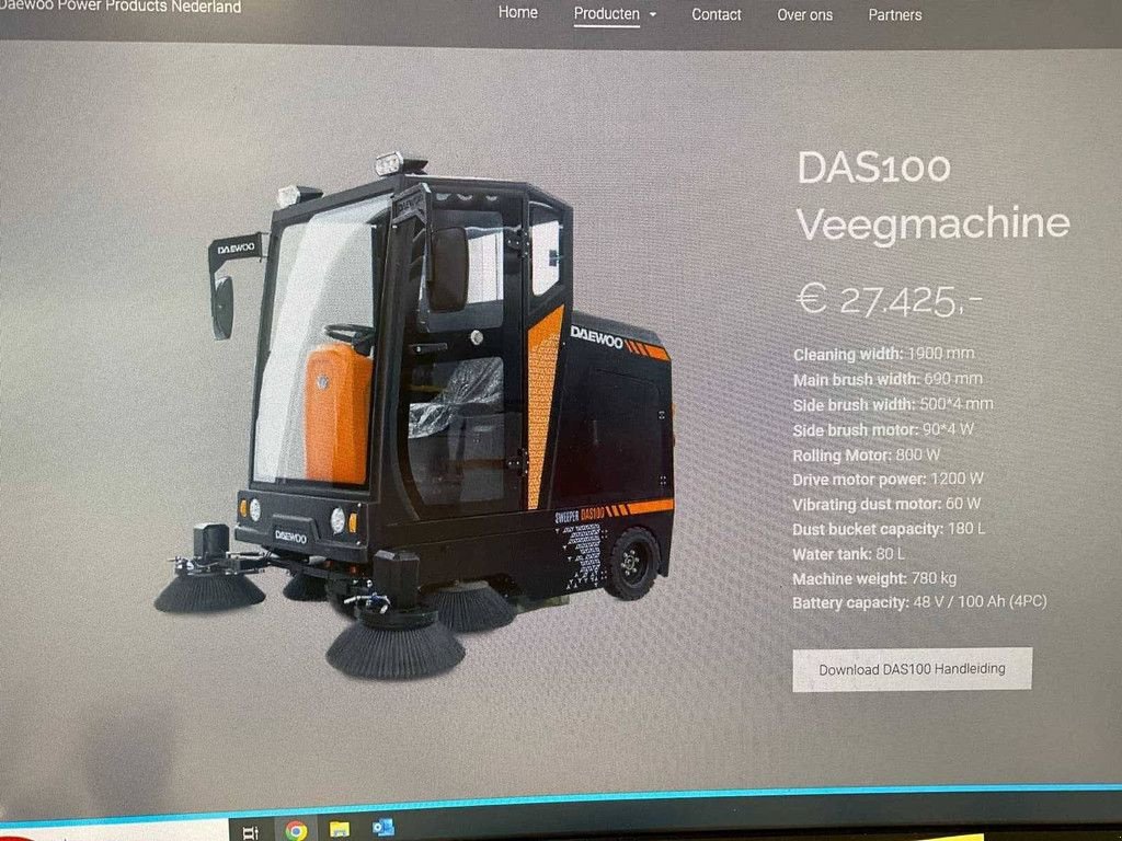 Kehrmaschine des Typs Daewoo DAS100, Neumaschine in Antwerpen (Bild 11)