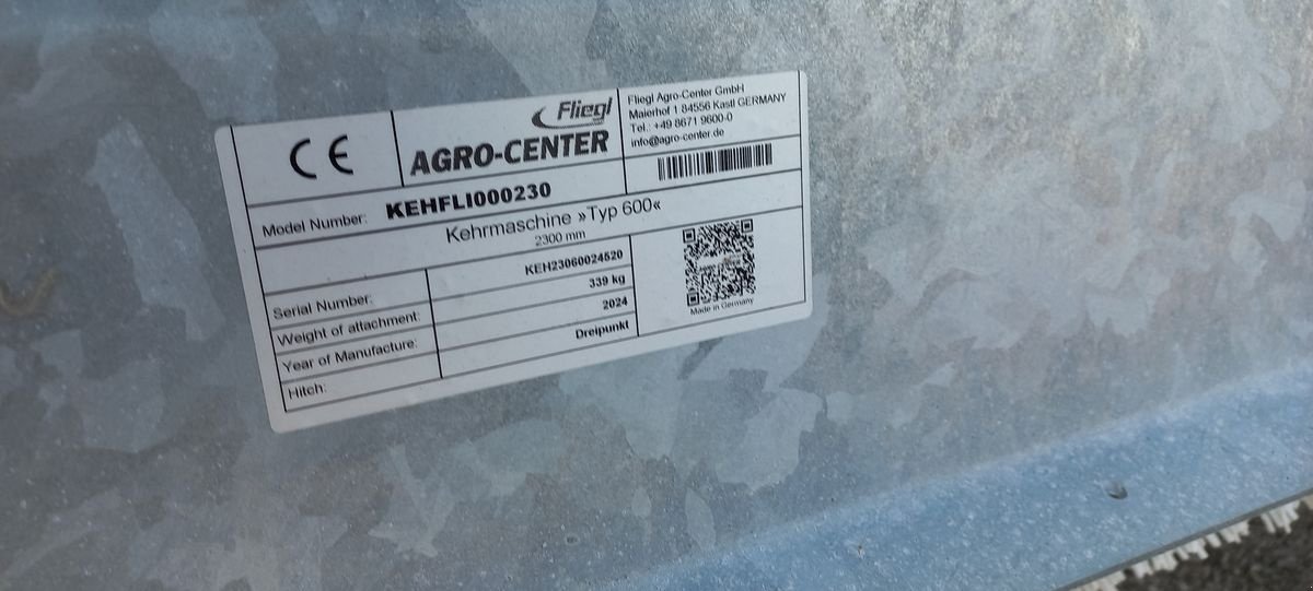 Kehrmaschine za tip Fliegl KEH 2,3m  Typ 600, Gebrauchtmaschine u Saxen (Slika 10)