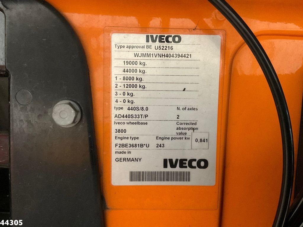 Kehrmaschine tipa Iveco Stralis AD440S33T Beam JBVT 800 Just 62.273 km!, Gebrauchtmaschine u ANDELST (Slika 11)